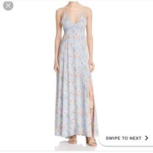 Cotton Candy LA blue floral maxi dress